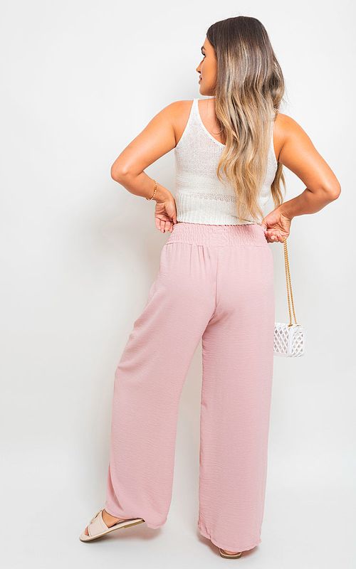 Zaynah Elastic High Waist Wide Leg Trousers