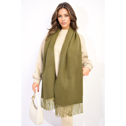 Aisha Winter Oversized Scarf With Tassel