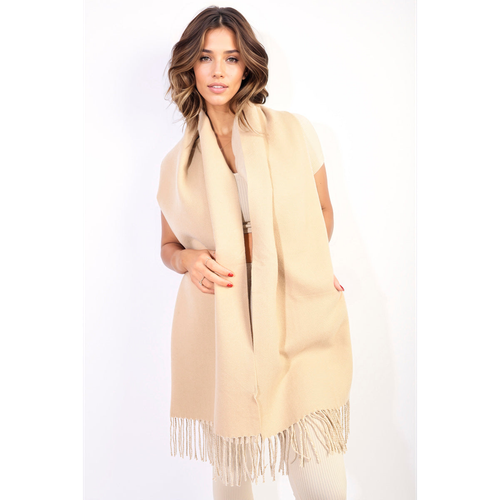 Aisha Winter Oversized Scarf With Tassel