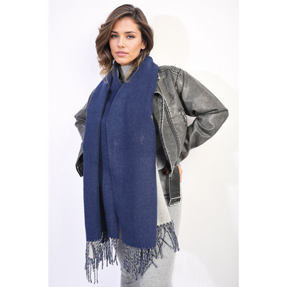 Aisha Winter Oversized Scarf With Tassel