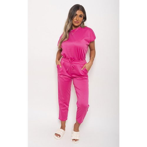 Short Sleeve Boxy Lounge Wear Co-ord Set