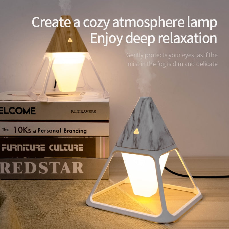 Diffuser and Air Humidifier with soothing night light and remote control. For use with Essential Oils.