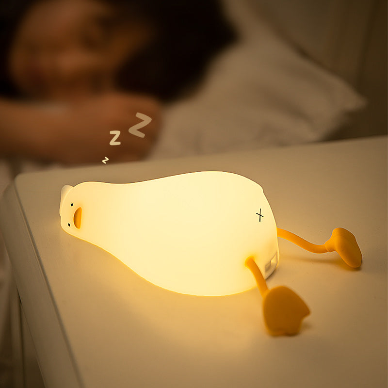 Lying Duck lamp, Night Light and phone holder