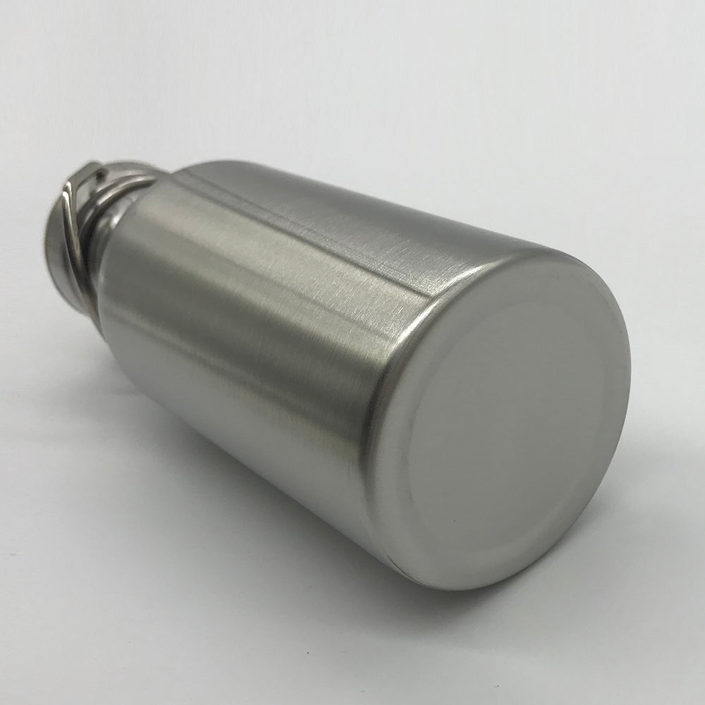 Water Bottle in Stainless Steel - Bamboo/Metal Lid