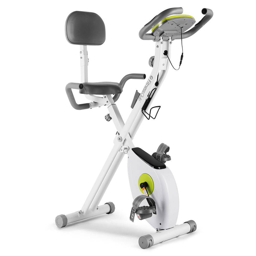 Easy Fold Exercise Bike with LCD Monitor Function,  Mobile Holder and Water Bottle Stand