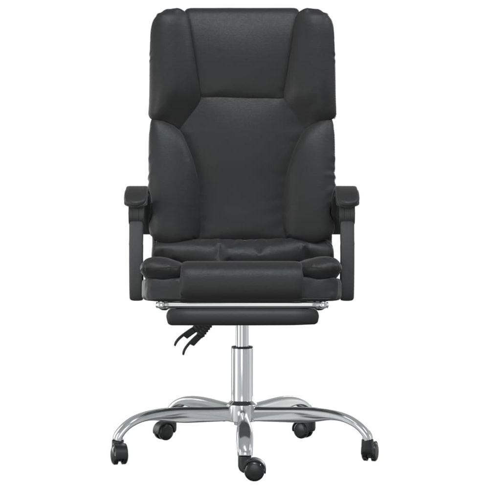 Reclining Office, Massage Chair Black Faux Leather