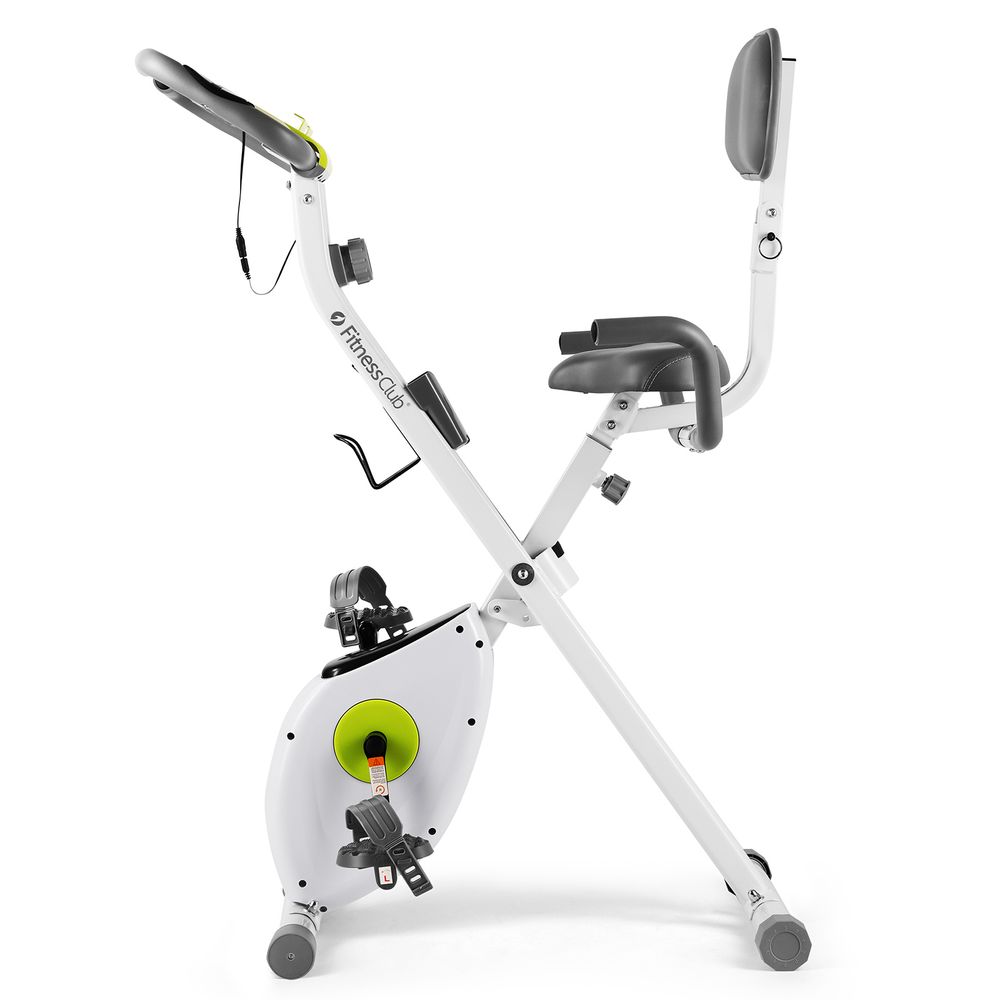 Easy Fold Exercise Bike with LCD Monitor Function,  Mobile Holder and Water Bottle Stand