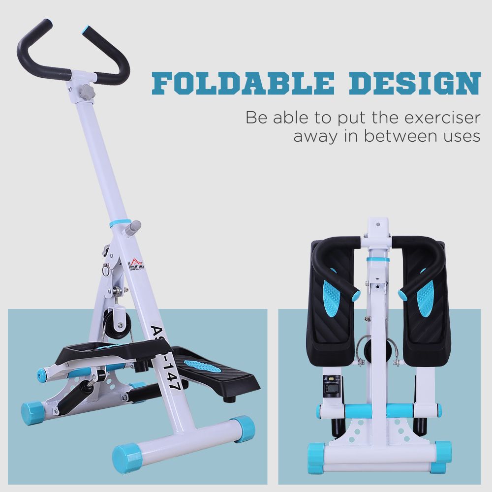 Stepper Fitness Exercise Handle Machine for Cardio, a Foldable Workout